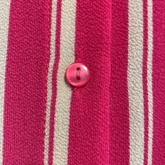 Vera moda pink and white/beige striped dress - Picture 7 of 7